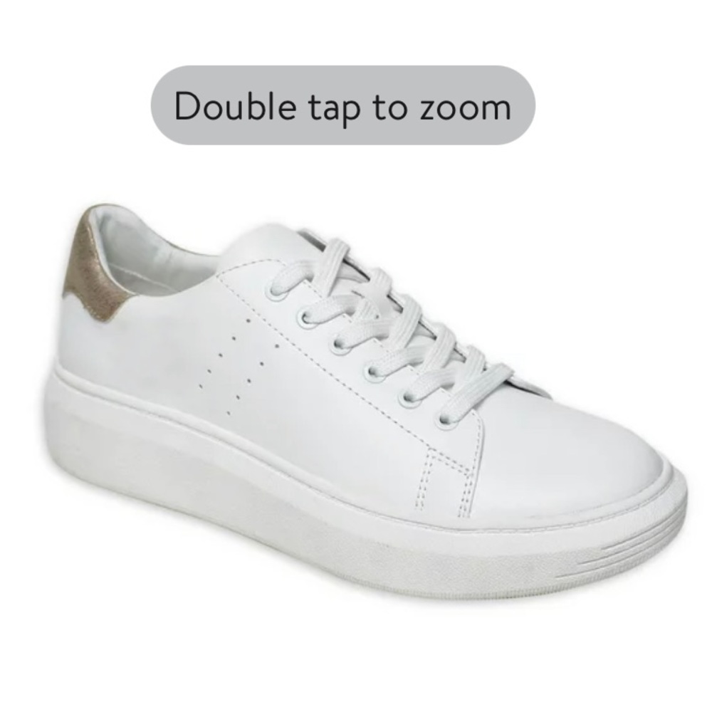 Time and tru white sneakers